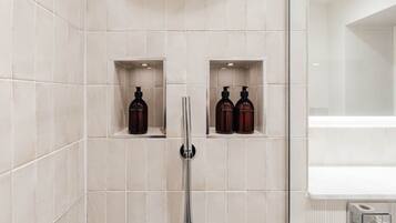 Free toiletries, hair dryer