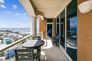 Outdoor dining - Brand new Furnishings! 2B Gulf Front Tower 5-1203 (Pensacola Beach)