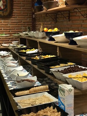 A buffet with various food items and beverages. - Think Hotel (Konya)