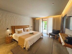 Suite, tuin | 1 slaapkamer, luxe beddengoed, pillowtop-bedden, een minibar