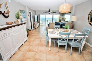 Dining - Luxurious Retreat by the Sea! Best oceanfront views and coastal decor in NSB. (New Smyrna Beach)