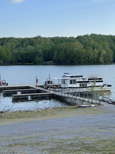 House on Lake Barkley in a marina