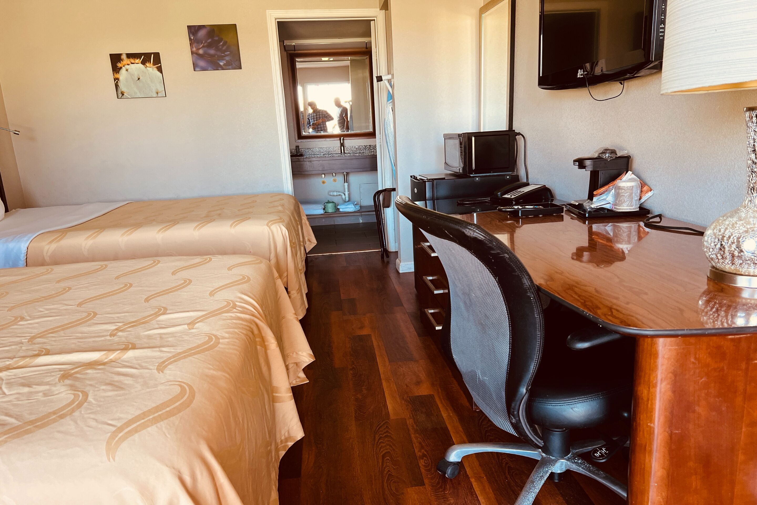 Desk, iron/ironing board, free WiFi, bed sheets