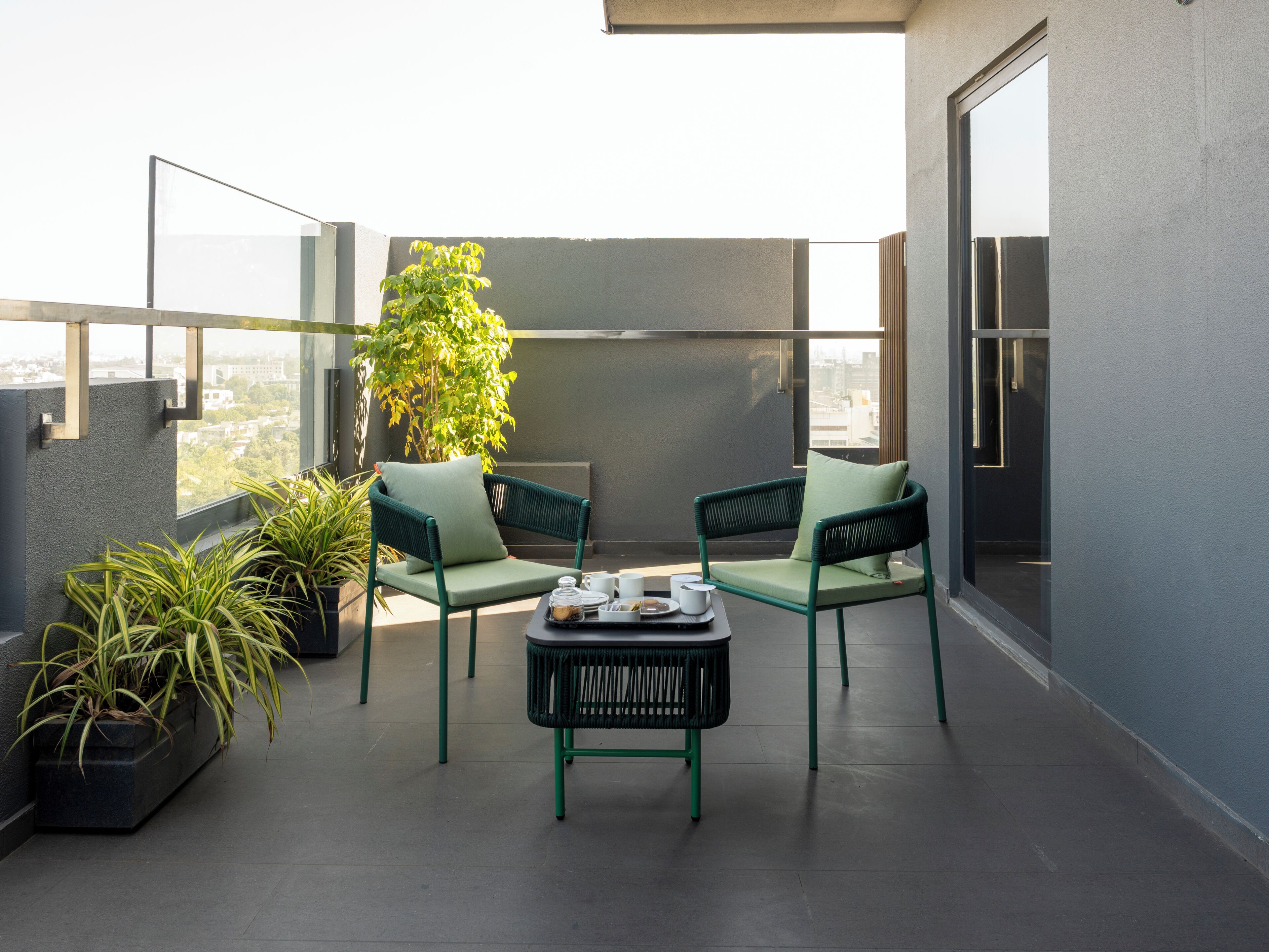 Suite estudio, 1 cama King size, balcón | Terraza o patio