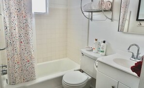 Hair dryer, towels