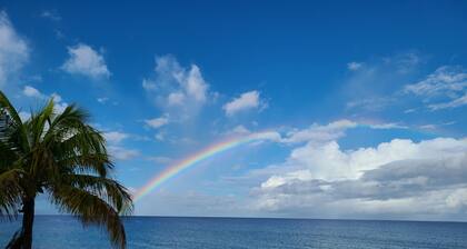 Beachfront Condo--faces west with amazing sunsets and snorkeling.