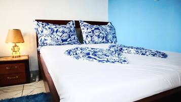 Huoneisto | 1 makuuhuone, silitysrauta/-lauta, ilmainen Wi-Fi, vuodevaatteet