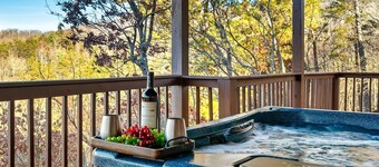 Secluded Gatlinburg Cabin w/ Mtn View, 3 Kings, Hot Tub, Shuffleboard, & Pools