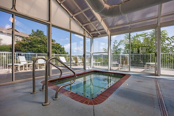 Indoor pool, outdoor pool