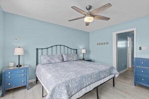 5 bedrooms, iron/ironing board, travel cot, WiFi