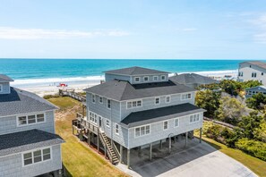 Exterior - “Shore Thing” at our spacious Beachfront Oasis - WEST (Emerald Isle)