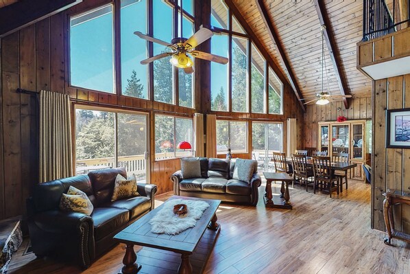 Televisión y chimenea