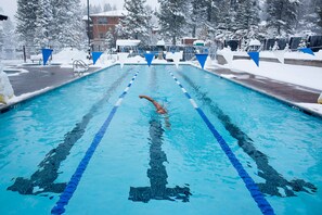 Indoor pool, a heated pool