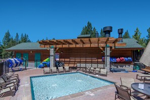 Indoor pool, a heated pool