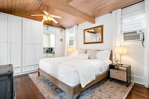 1 bedroom, desk, iron/ironing board, internet