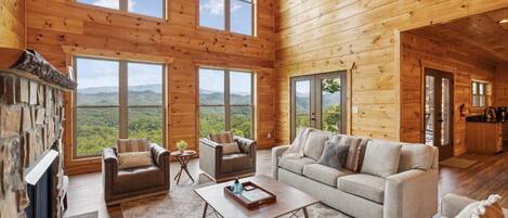 Smart TV, fireplace, table football