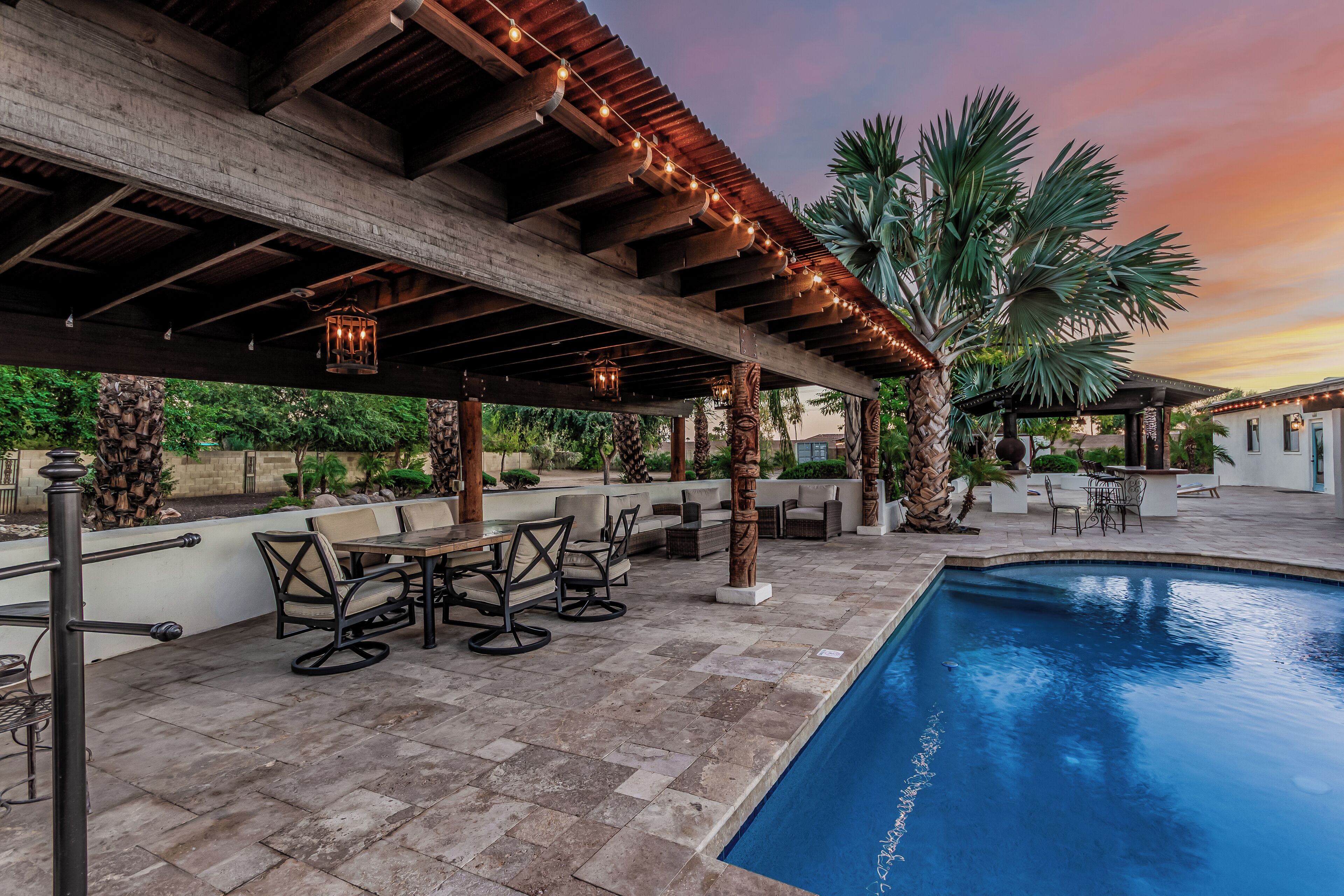 Piscina externa, piscina aquecida