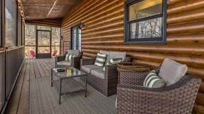 House, 3 Bedrooms | Terrace/patio - Sittin Pretty by Escape to Blue Ridge (Blue Ridge)