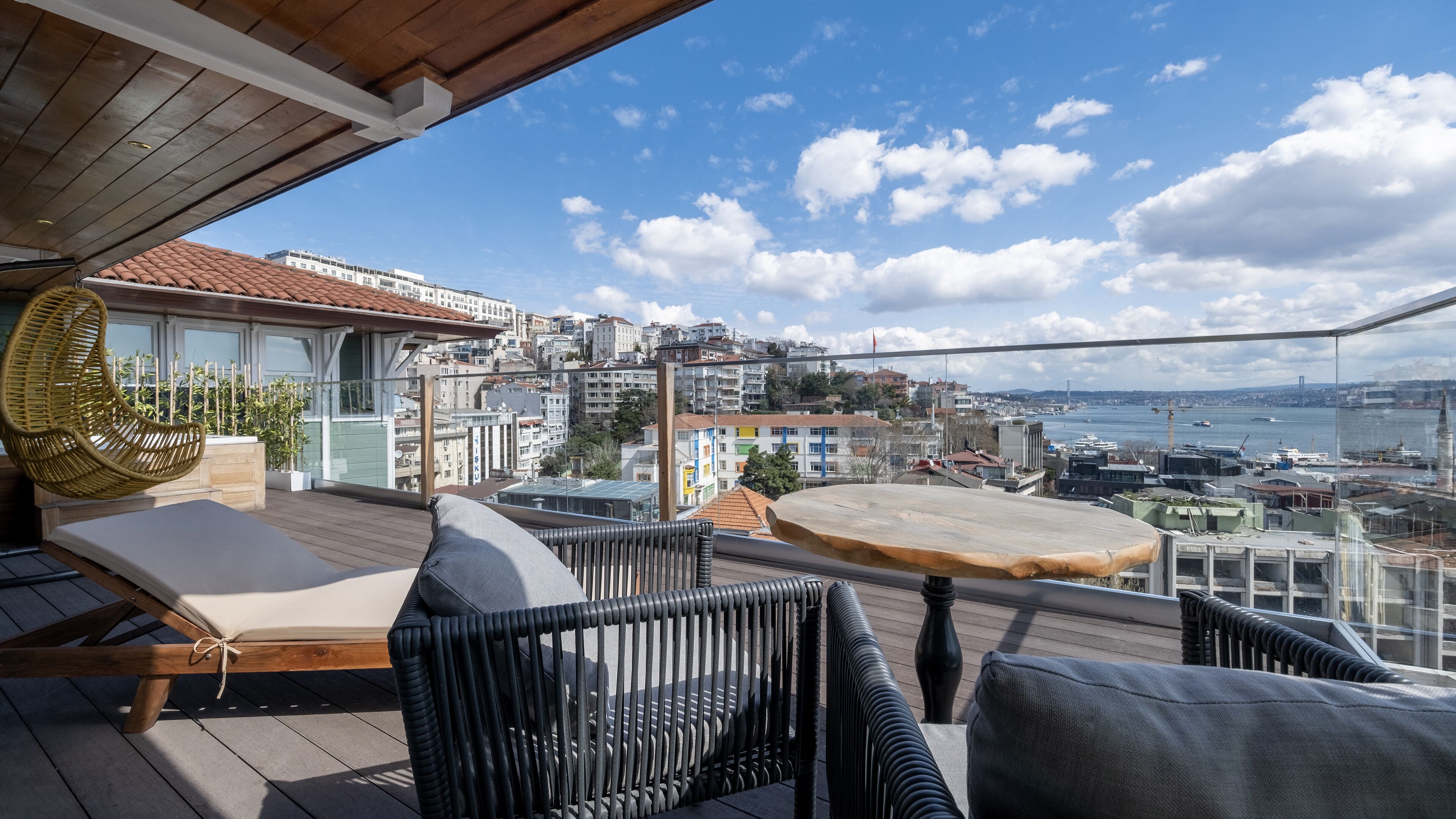 Penthouse Suite Room with Sea View and Private Jacuzzi | Terrasse/patio
