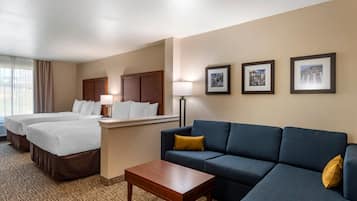 Desk, blackout drapes, iron/ironing board, free WiFi
