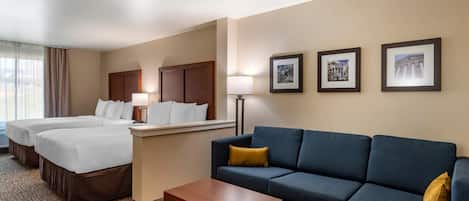 Desk, blackout drapes, iron/ironing board, free WiFi
