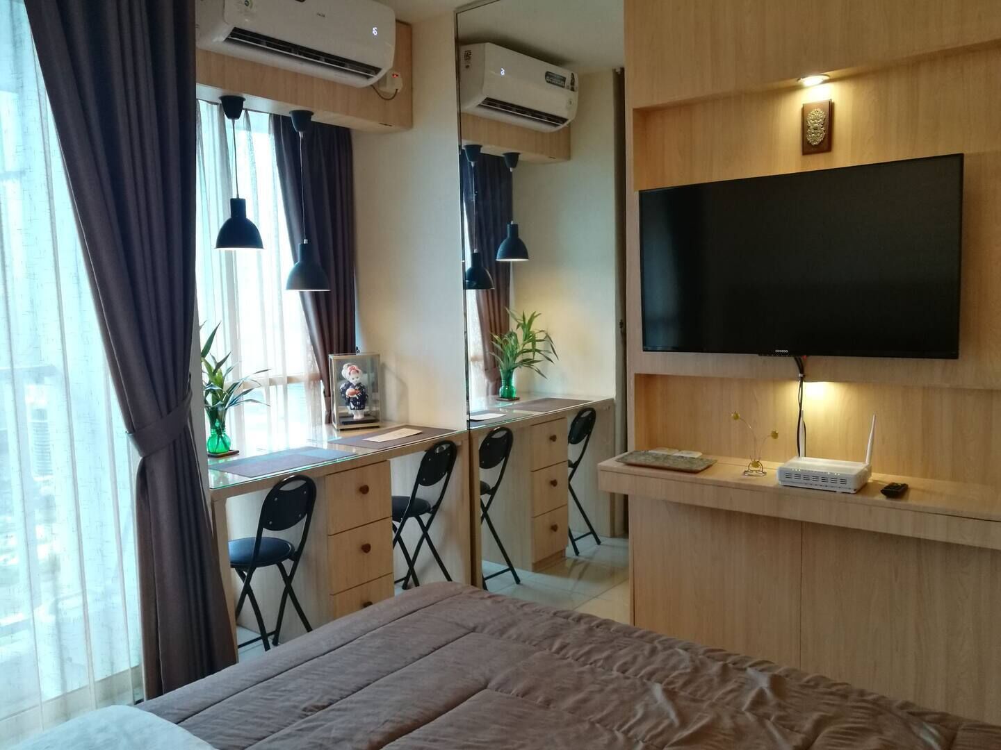 1 slaapkamer, een bureau, een strijkplank/strijkijzer, gratis wifi