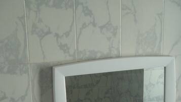 Shower, towels, soap