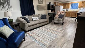 Télévision, cheminée, livres