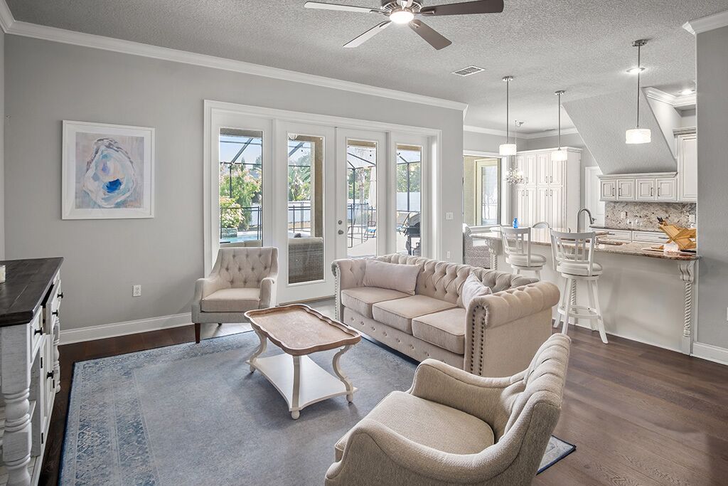 Elegant home with office, theater and heated pool