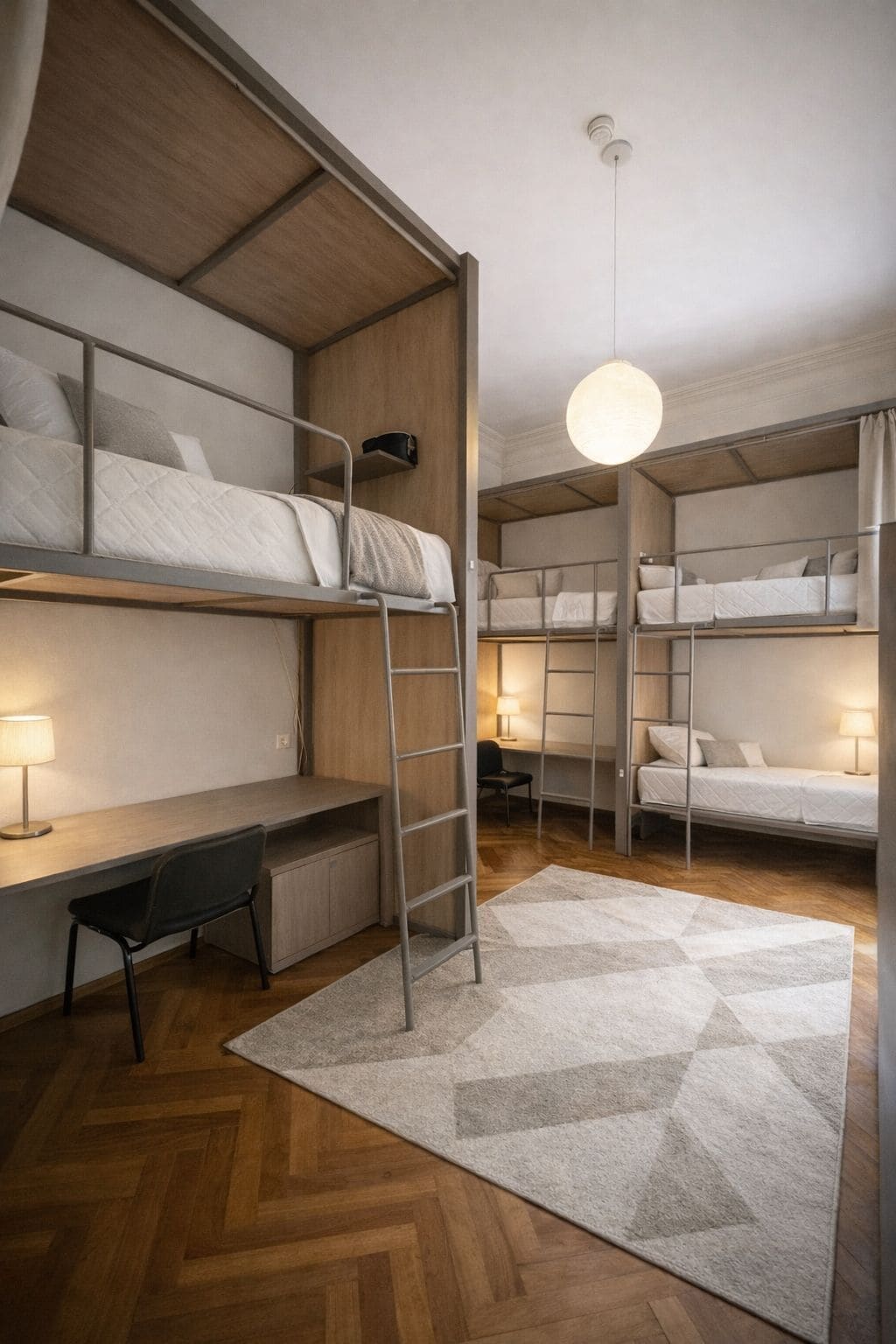 Standardfællessovesal | Dundyner, Select Comfort-senge, lydisolering, gratis Wi-Fi