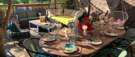Restauration en plein air