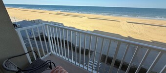 Dolphin Beach condo with indoor pool, ocean views, steps to the beach
