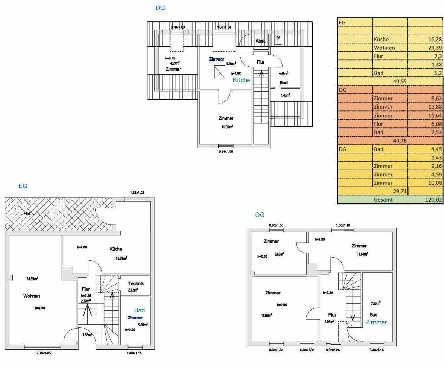 Floor plans of a hotel with labeled rooms and areas, including living rooms, bedrooms, and bathrooms.