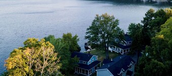 Step-free lake house, screened porch