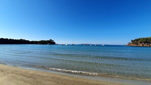 Beach nearby, sun-loungers