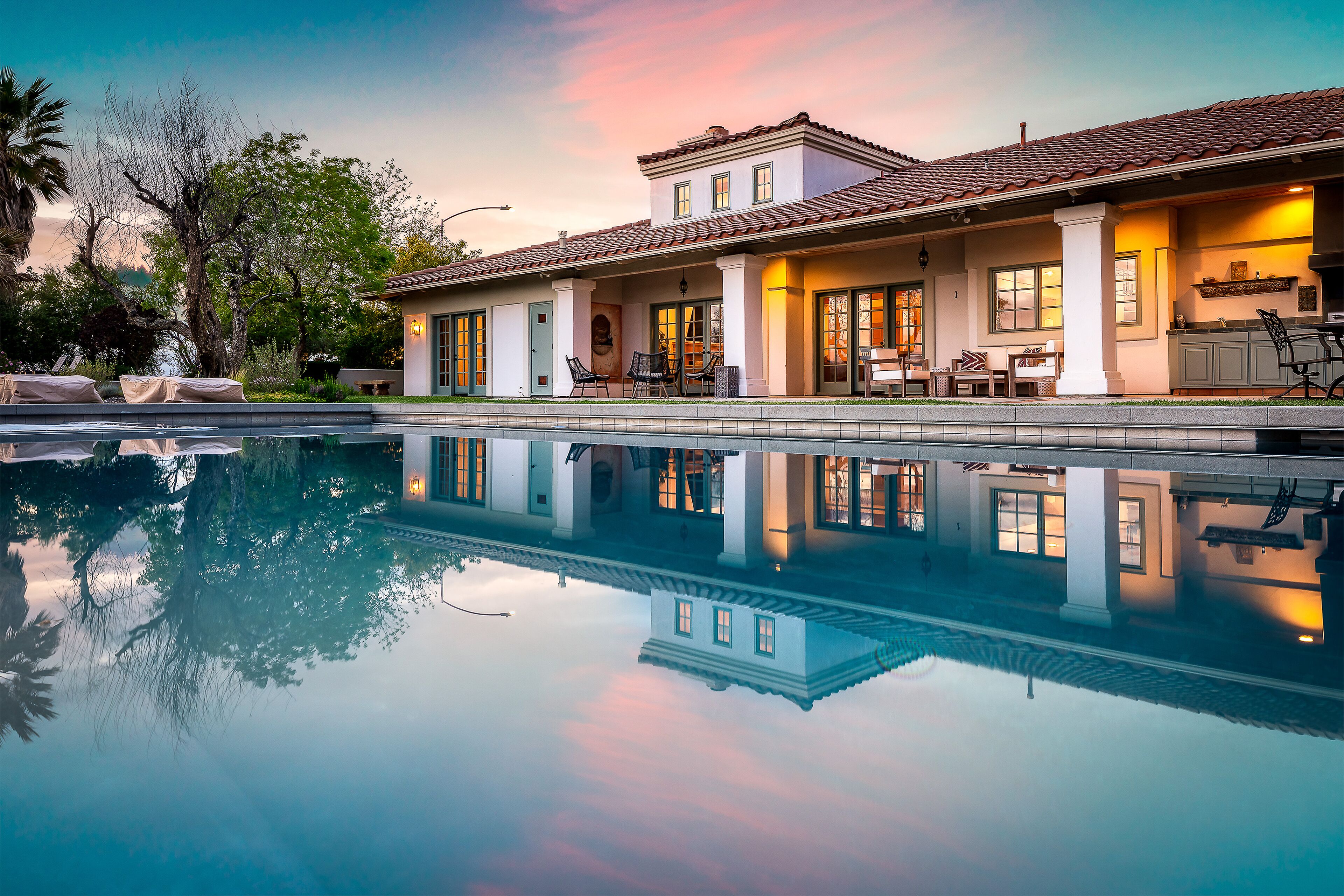 Private guest house on 40 acres with pool, spa, & game room