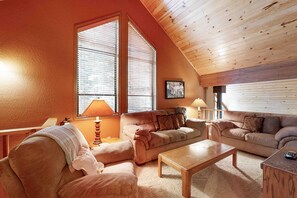 TV, fireplace, DVD player