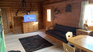 Télévision, cheminée