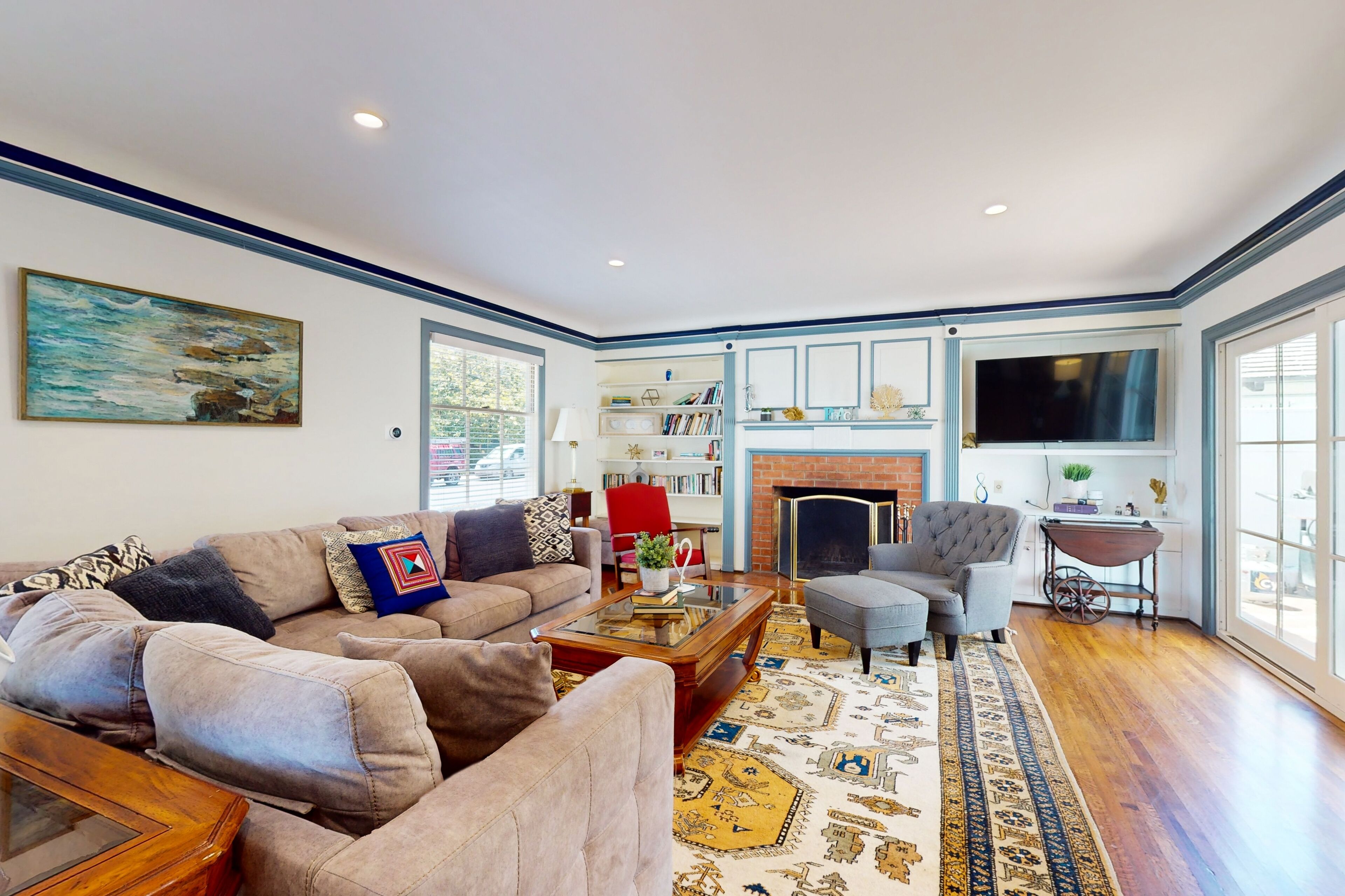 Ocean-View Village Getaway: Huge Fenced Yard with Deck, Firepit & Grill
