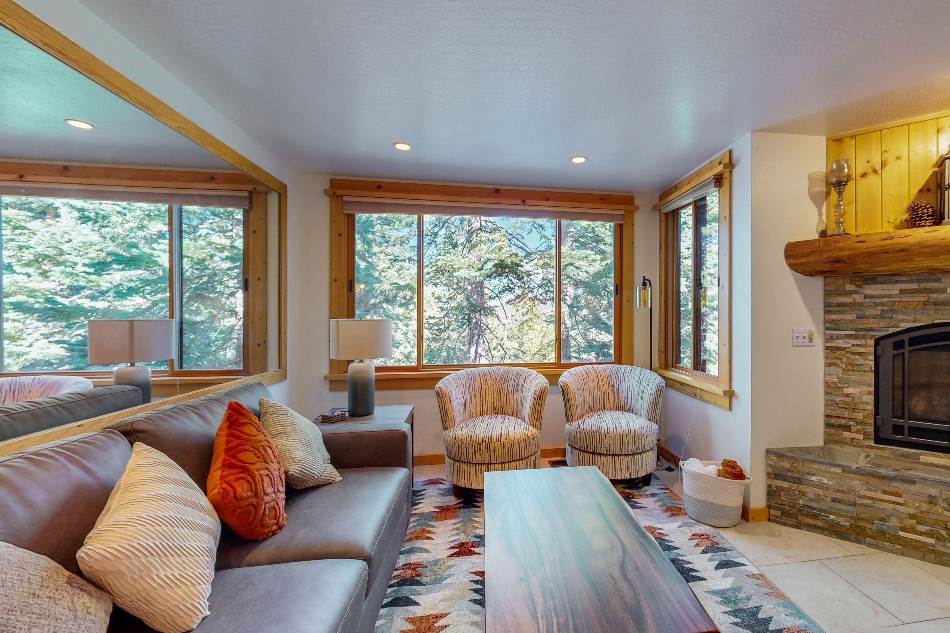 TV, fireplace, foosball, table tennis