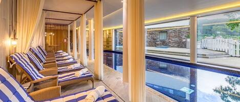 Indoor pool, a heated pool