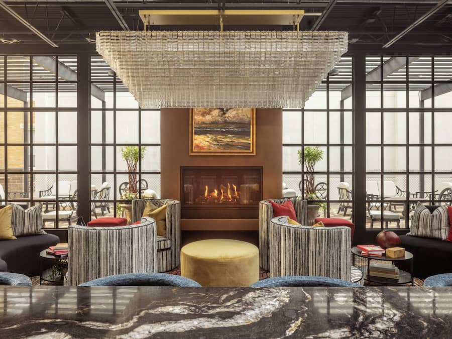 Sala de estar en el lobby