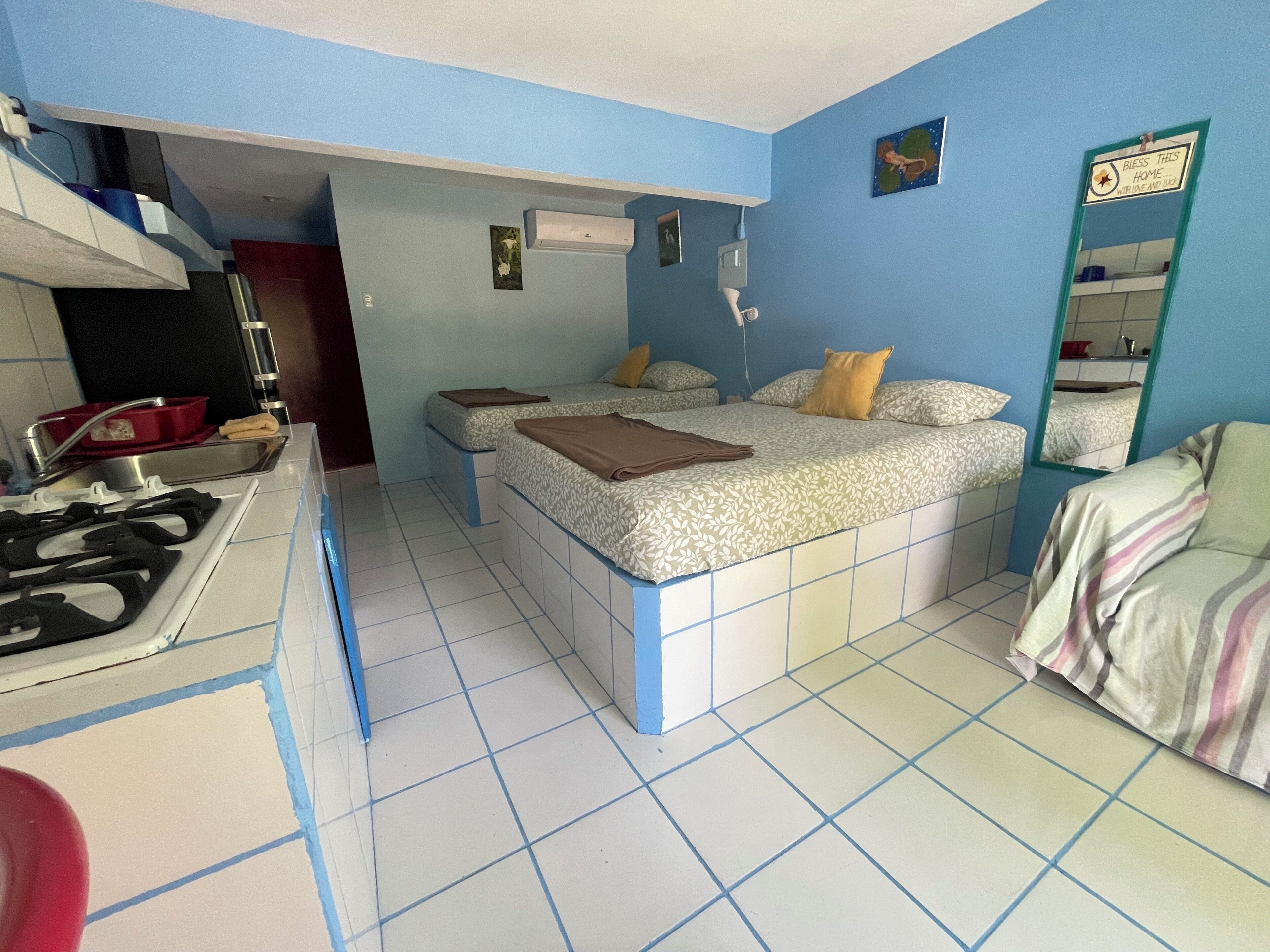 1 室のベッドルーム、WiFi、ベッドシーツ