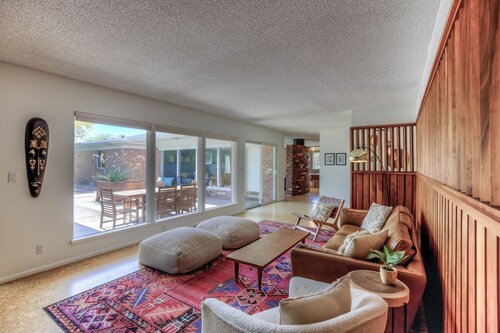 Peaceful Mid-Century Retreat with Pool and Hot Tub