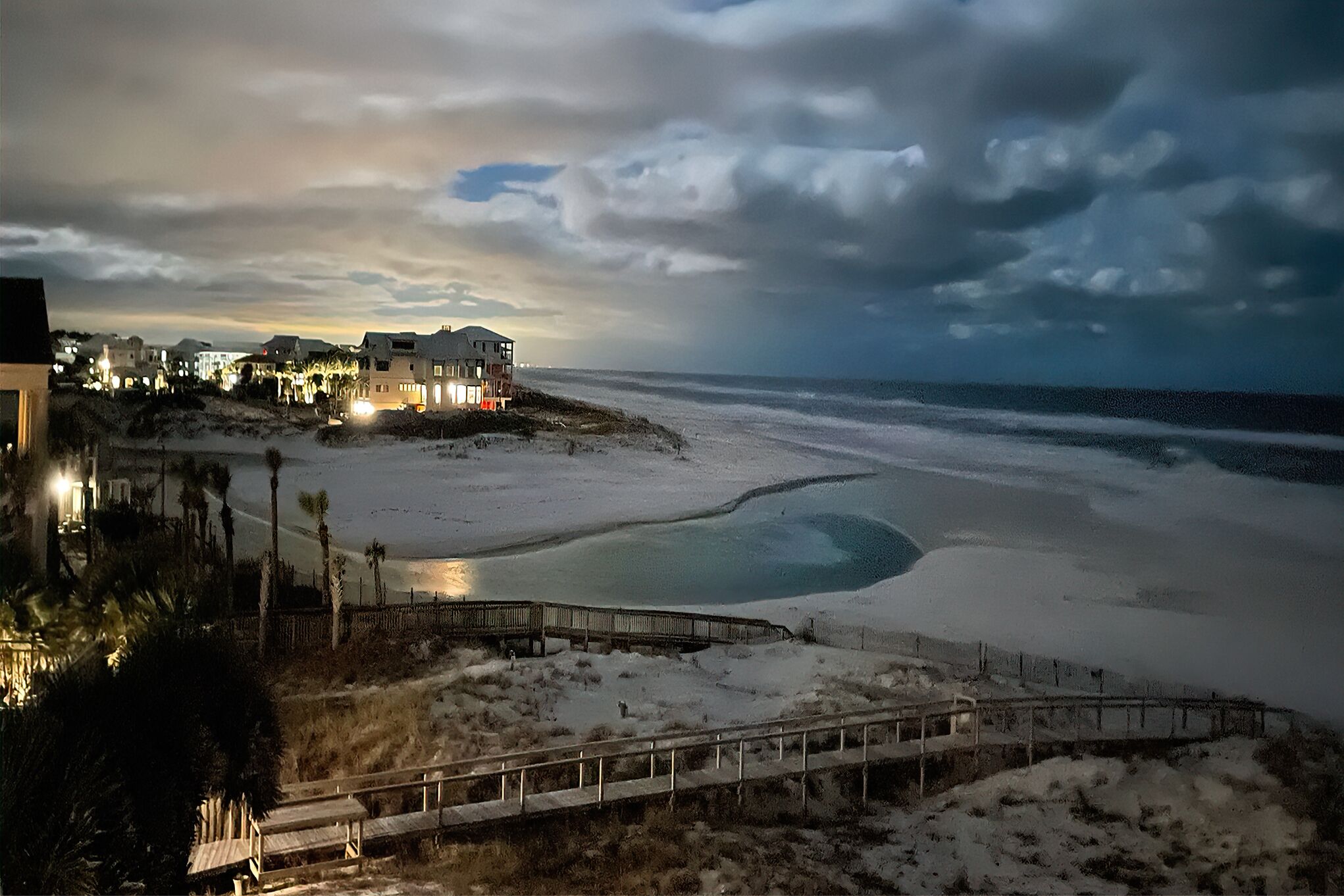 On the beach, sun loungers, beach towels