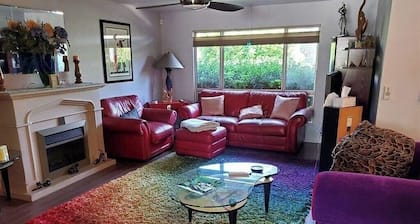 Colorful Warm Weather Jewel House 10,000 sq ft lot.
