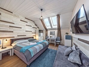 1 habitación, tabla de planchar con plancha, wifi gratis y ropa de cama 