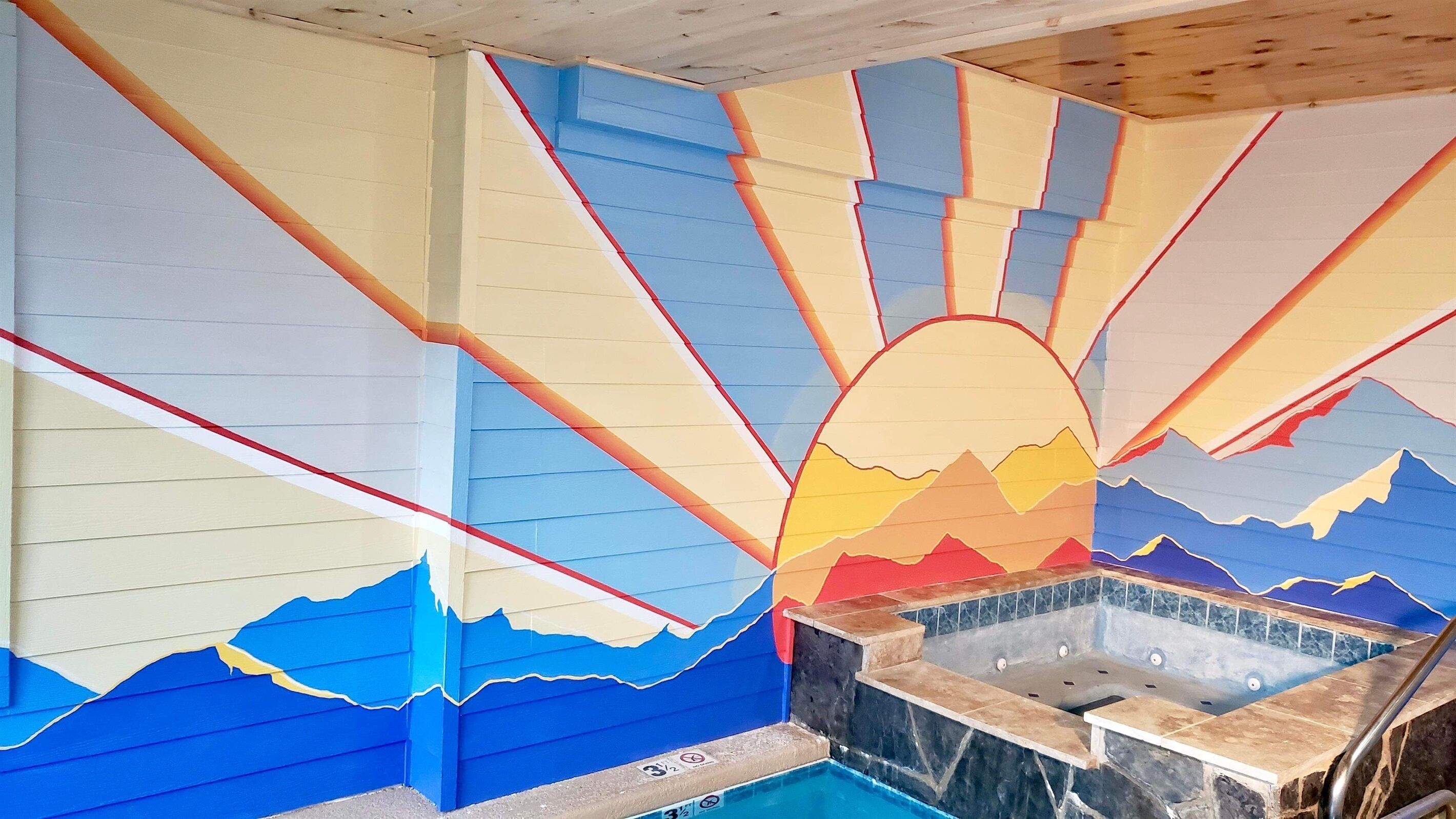 Indoor pool, a heated pool