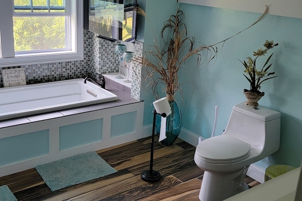 وحدات دش مع أحواض استحمام، مجففات شعر، صابون، ورق حمّام