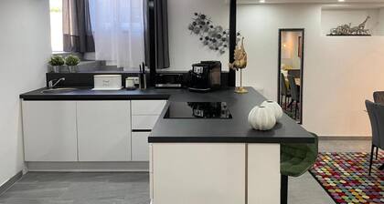 Appartement "Loft en sous-sol stylé" accessible aux animaux domestiques avec Wi-Fi